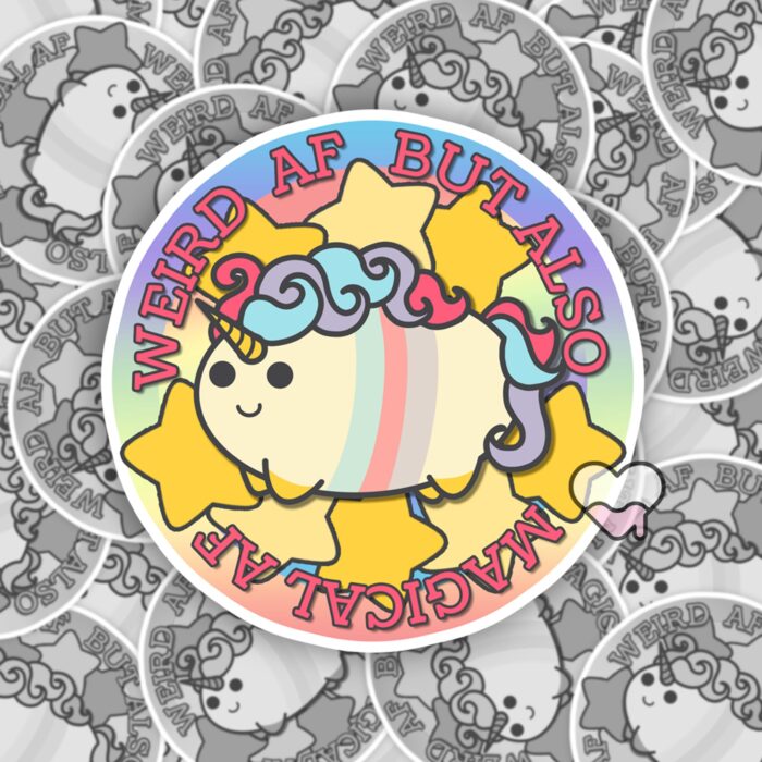 Weird AF Magical AF Sticker