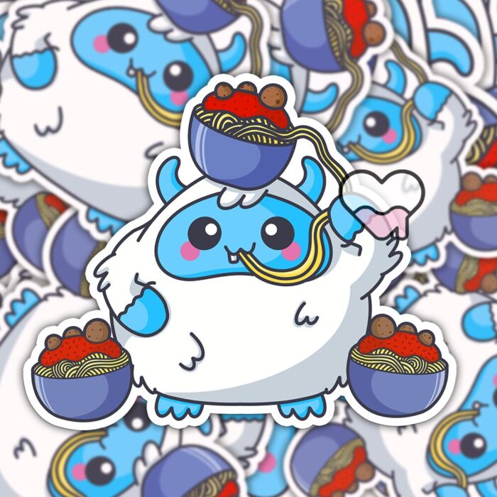 Yeti Lots Of Spaghetti Sticker
