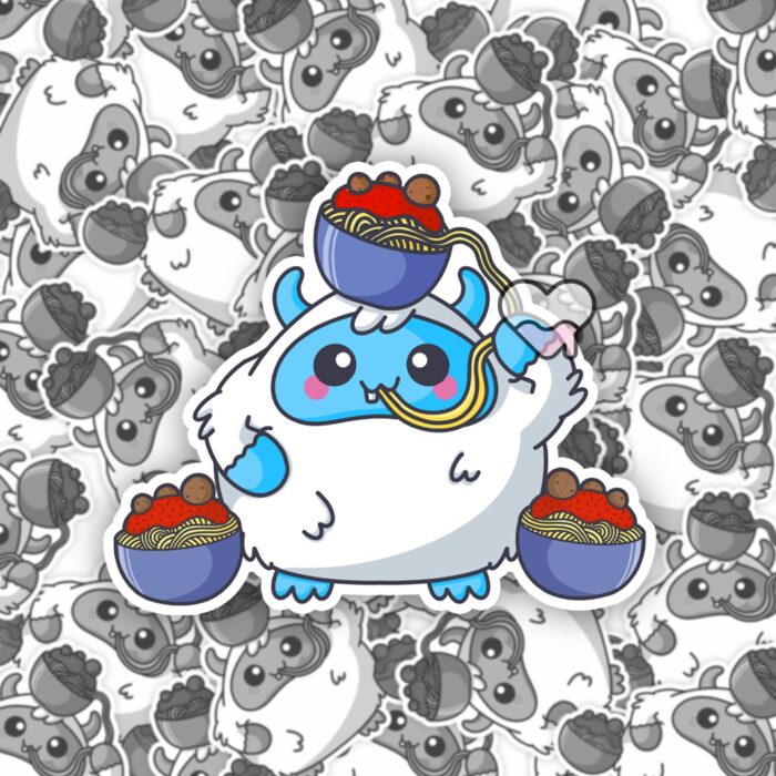 Yeti Lots Of Spaghetti Sticker
