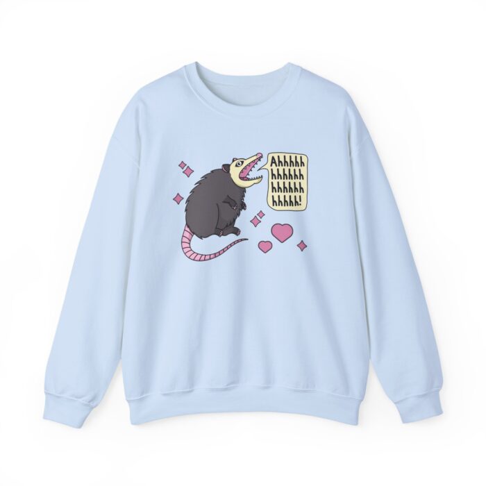 Ahhhh Possum Sweatshirt - Light Blue