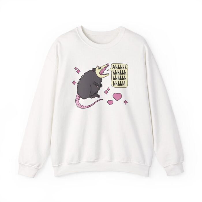 Ahhhh Possum Sweatshirt - White