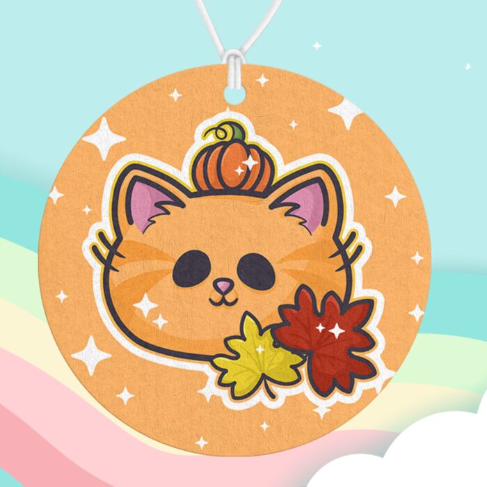 Autumn Pumpkin Kitty Air Freshener