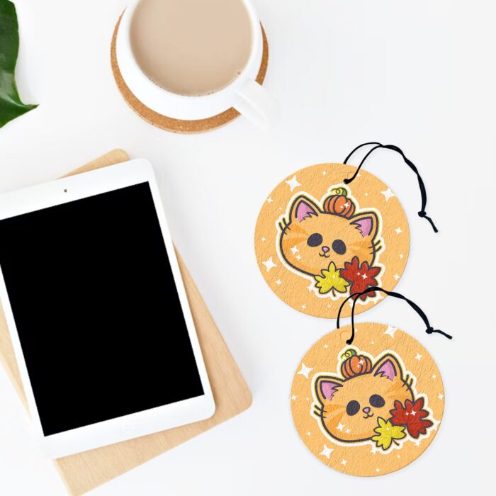 Autumn Pumpkin Kitty Air Freshener