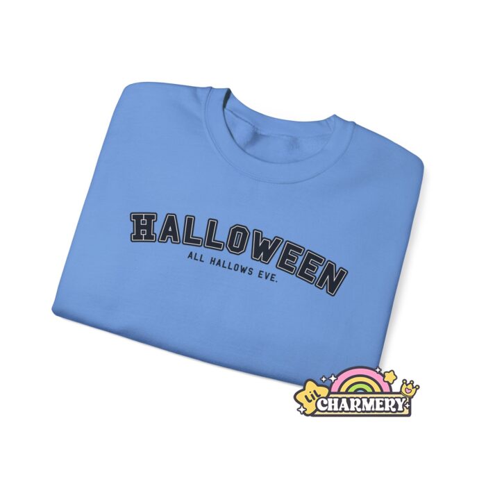Black University Halloween Sweatshirt Folded
