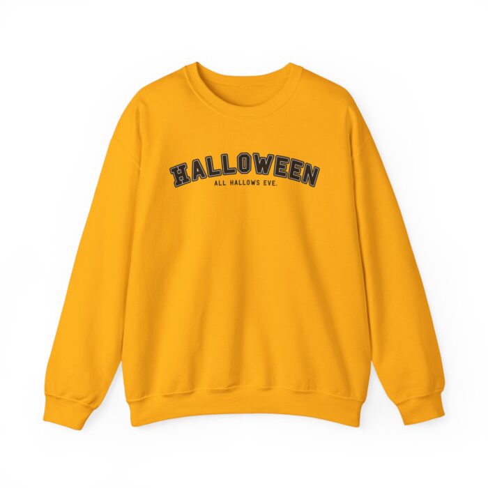 Black University Halloween Sweatshirt - Gold