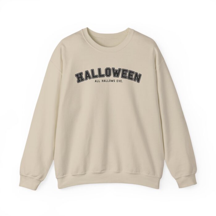 Black University Halloween Sweatshirt - Sand