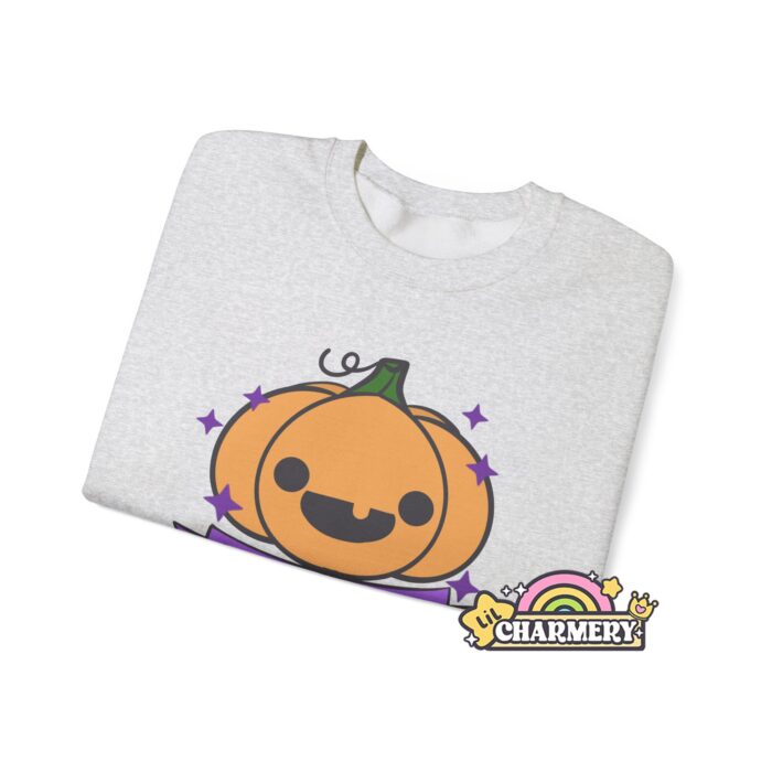 Cute But Creepy Pumpkin Sweatshirt Folded