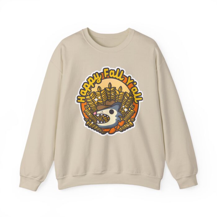 Happy Fall Y'all Possum Sweatshirt - Sand