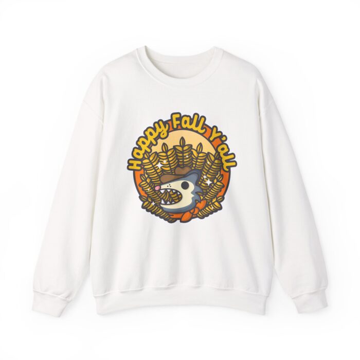 Happy Fall Y'all Possum Sweatshirt - White