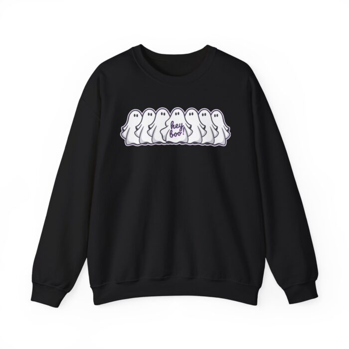 Hey Boo Ghost Sweatshirt - Black