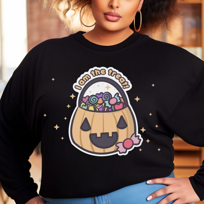 I Am The Treat Sweatshirt Model