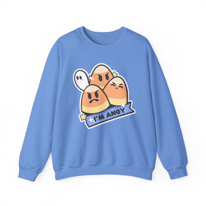 Im Angy Candycorn Sweatshirt - Carolina Blue