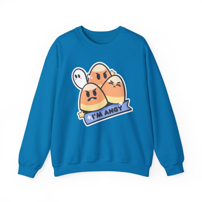 Im Angy Candycorn Sweatshirt - Sapphire