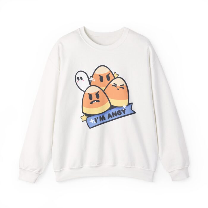 Im Angy Candycorn Sweatshirt - White