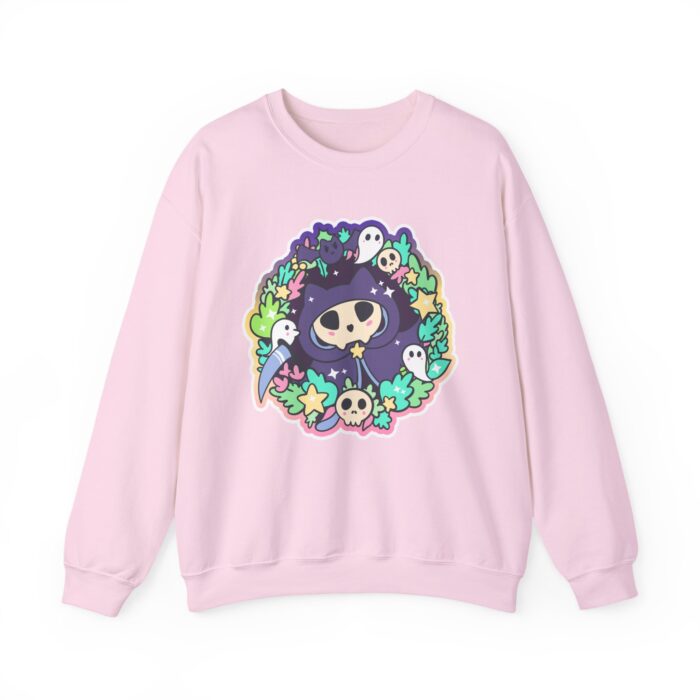 Kitty Reaper Sweatshirt - Light Pink