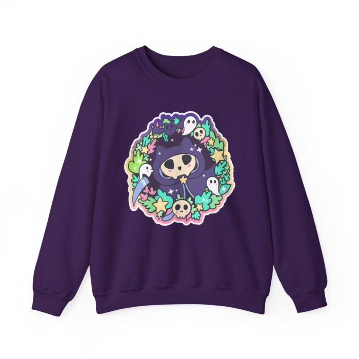 Kitty Reaper Sweatshirt - Purple