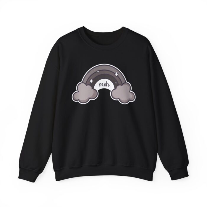 Meh Rainbow Sweatshirt - Black