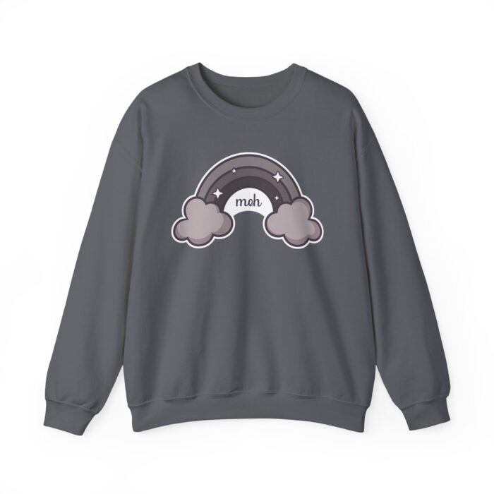 Meh Rainbow Sweatshirt - Charcoal
