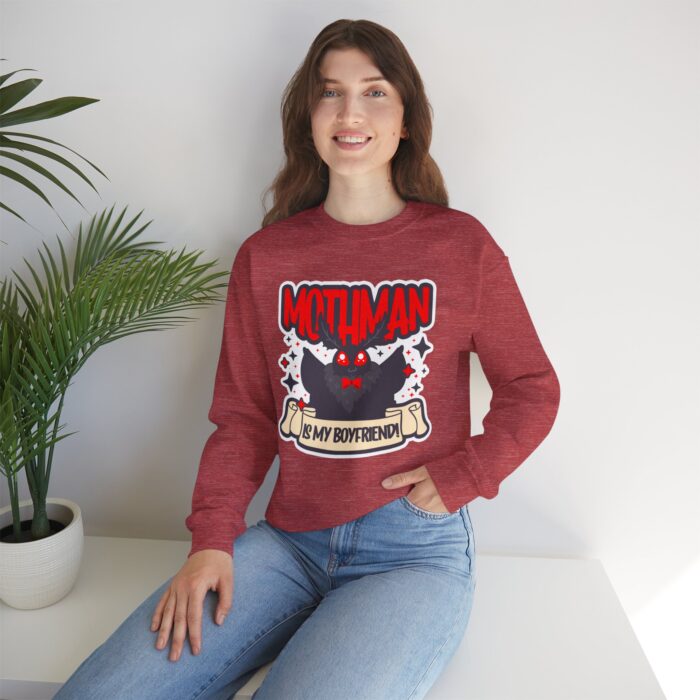 Mothman Is My Boyfriend Sweatshirt Model