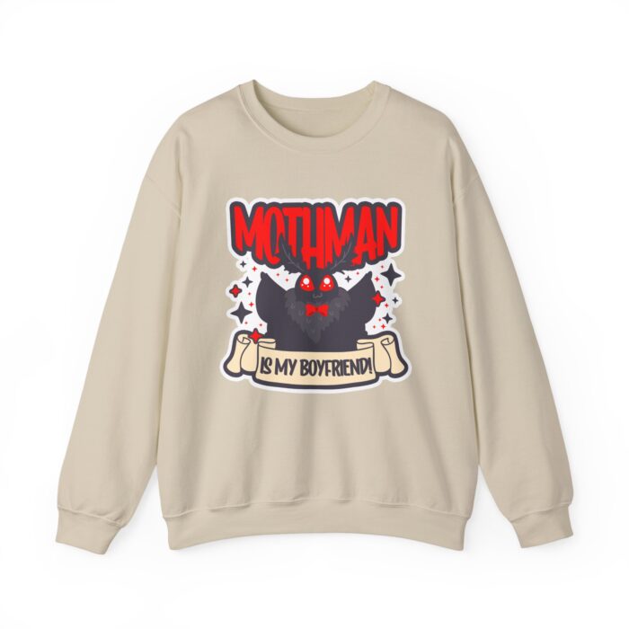 Mothman Is My Boyfriend Sweatshirt - Sand
