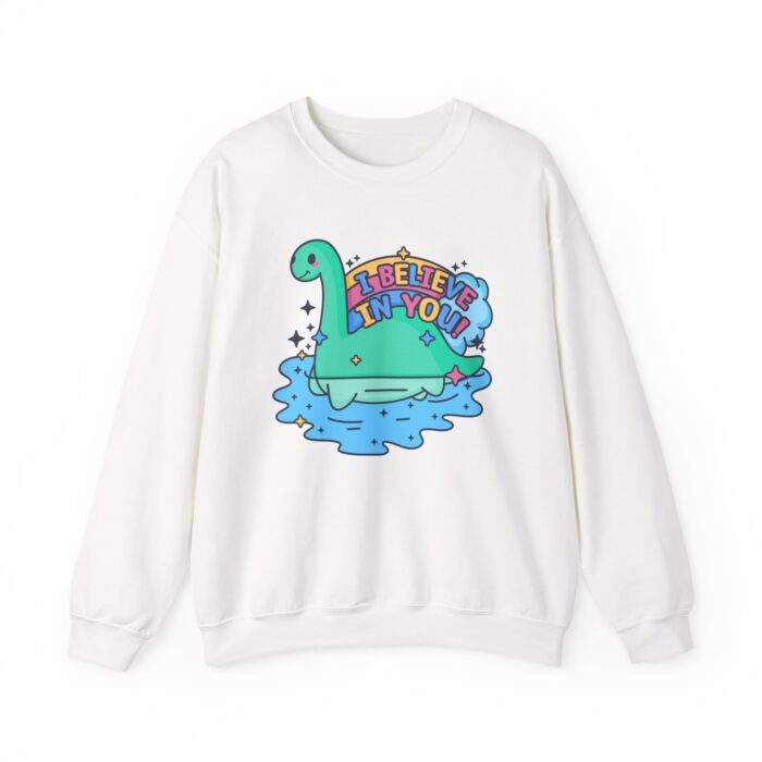 Nessie I Believe In You Sweatshirt - White