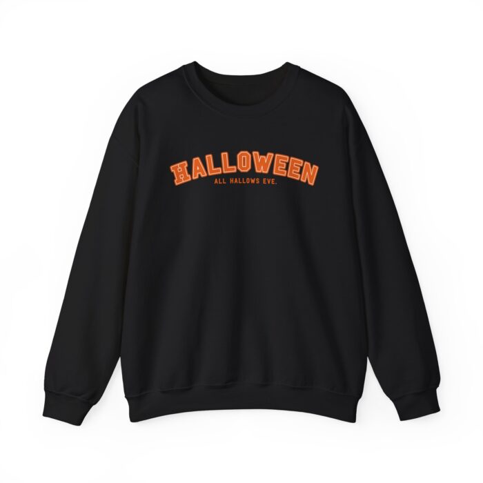 Orange University Halloween Sweatshirt - Black
