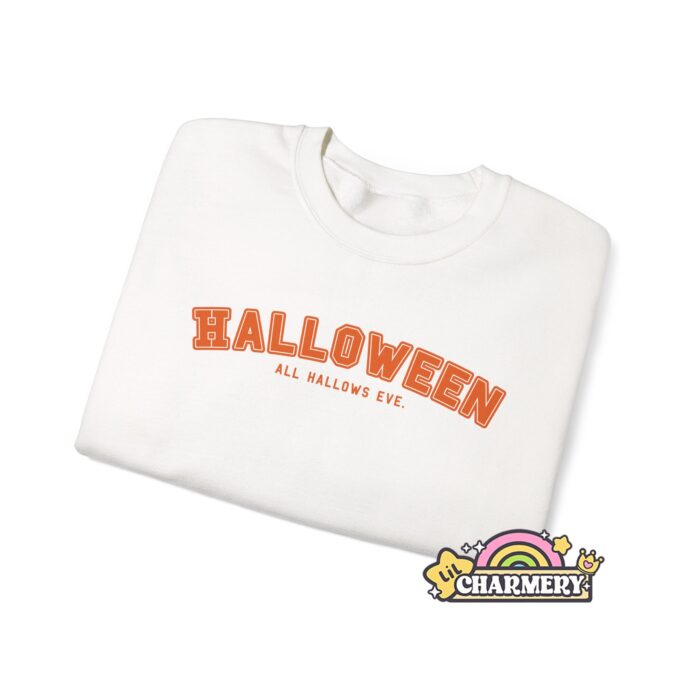 Orange University Halloween Sweatshirt Folded