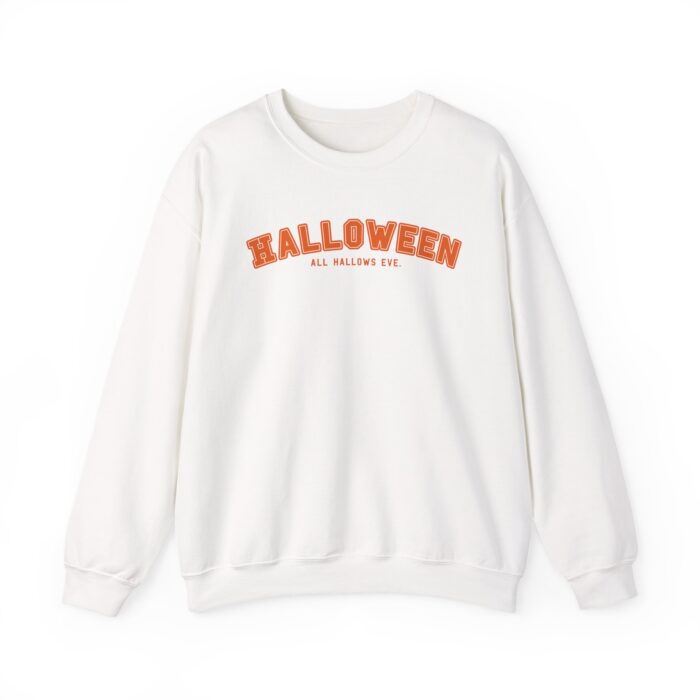 Orange University Halloween Sweatshirt - White