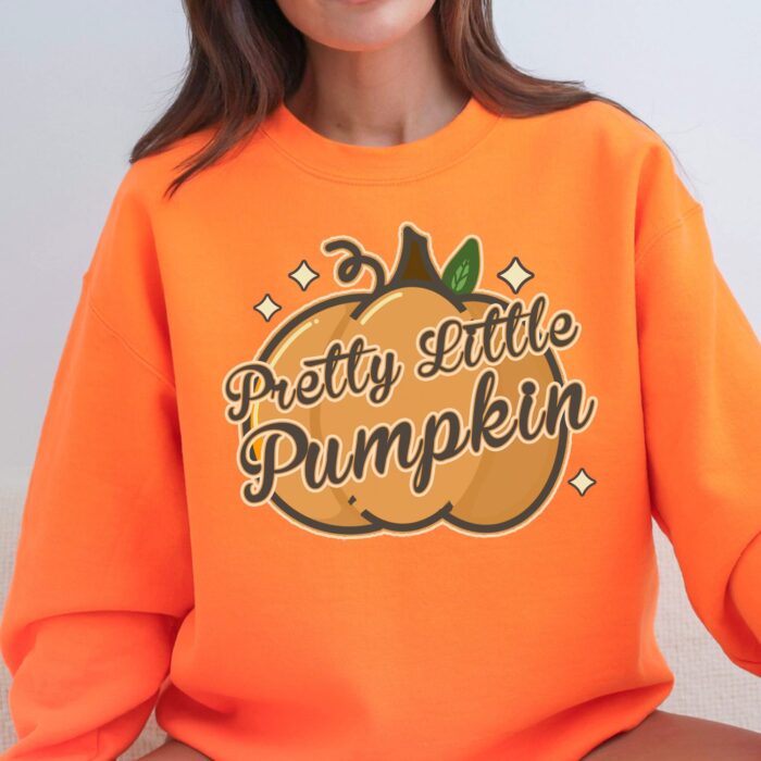 Pretty Little Pumpkin Sweatshirt Model
