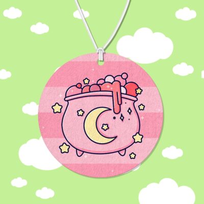 Pretty Pink Cauldron Air Freshener