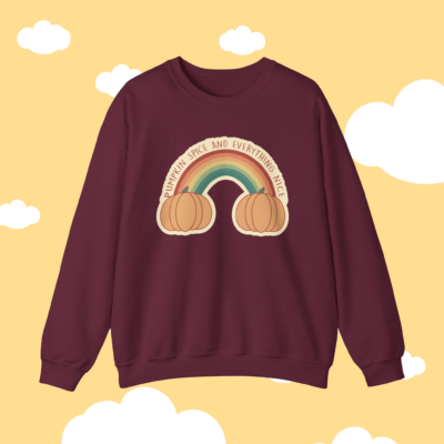 Pumpkin Spice Rainbow Sweatshirt