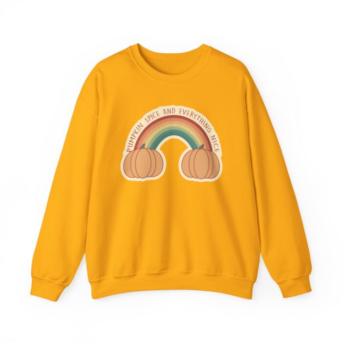 Pumpkin Spice Rainbow Sweatshirt - Gold