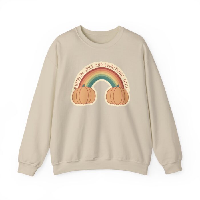 Pumpkin Spice Rainbow Sweatshirt - Sand