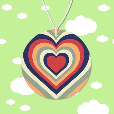 Retro Heart Air Freshener