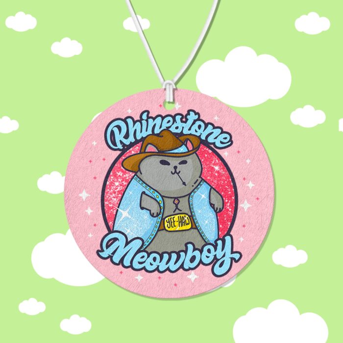 Rhinestone Meowboy Air Freshener
