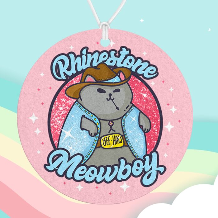 Rhinestone Meowboy Air Freshener