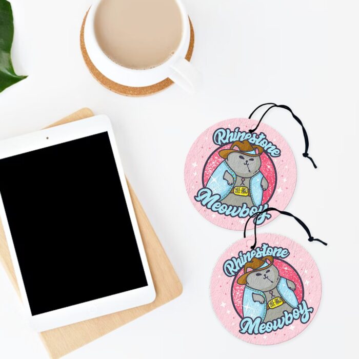 Rhinestone Meowboy Air Freshener