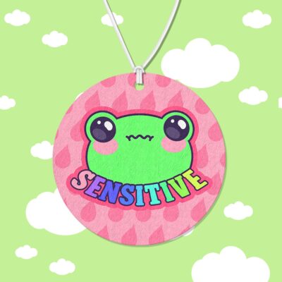 Sensitive Frog Pink Air Freshener