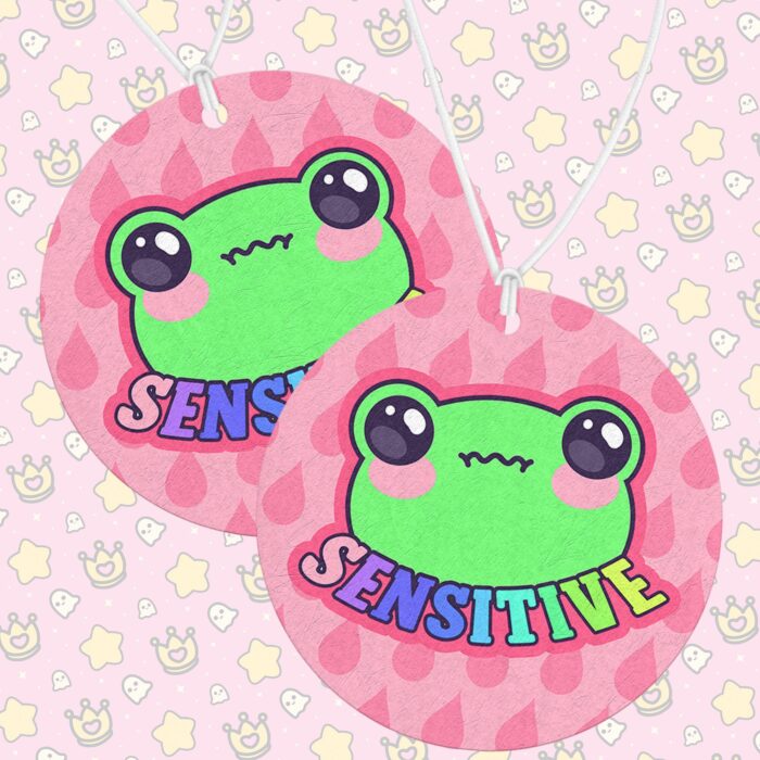 Sensitive Frog Pink Air Freshener
