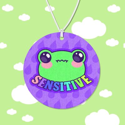 Sensitive Frog Purple Air Freshener