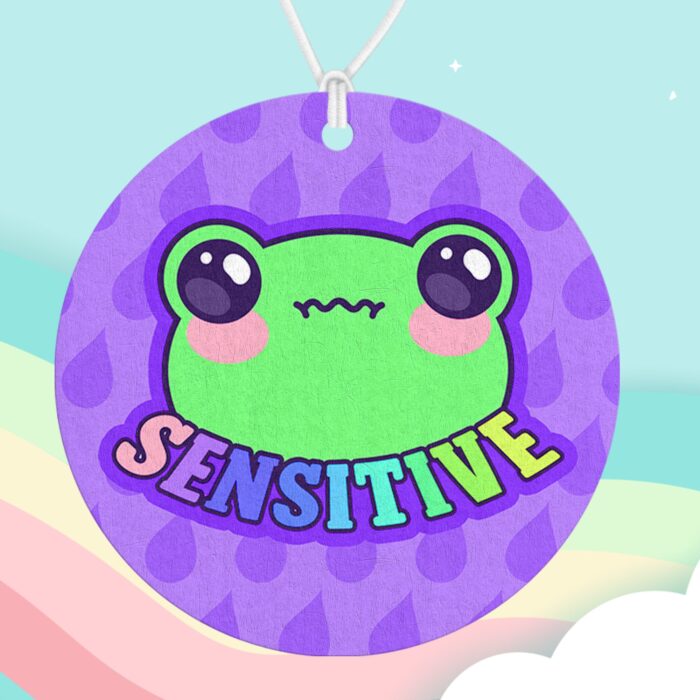 Sensitive Frog Purple Air Freshener