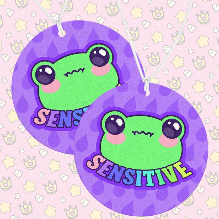 Sensitive Frog Purple Air Freshener