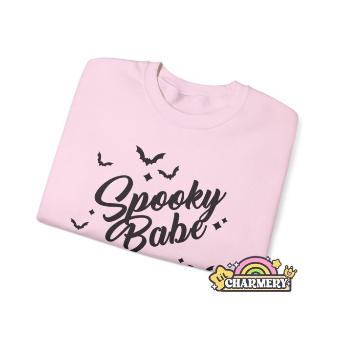 Spooky Babe Black Sweatshirt Folded