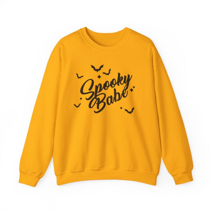 Spooky Babe Black Sweatshirt - Gold