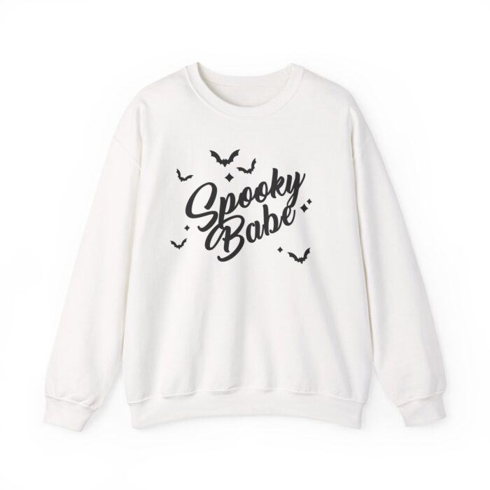 Spooky Babe Black Sweatshirt - White