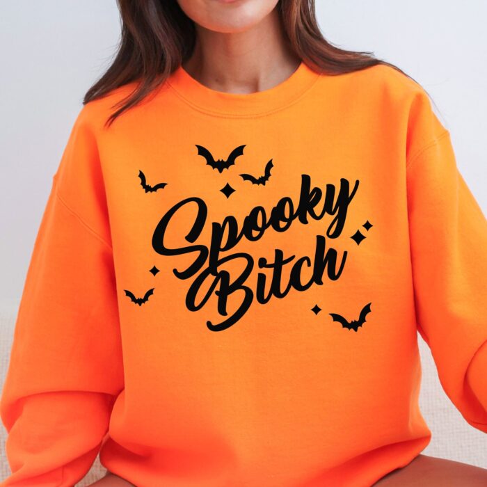 Spooky Bitch Sweater Model