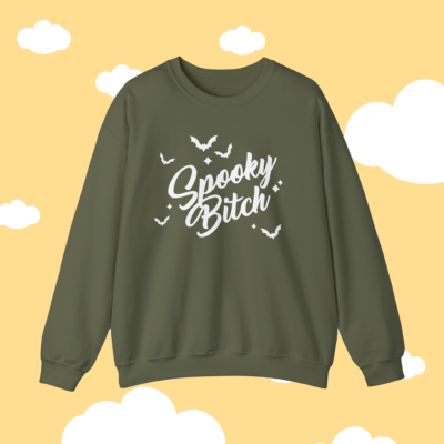 Spooky Bitch White Sweatshirt