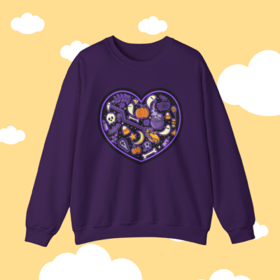 Spooky Black Heart Sweatshirt