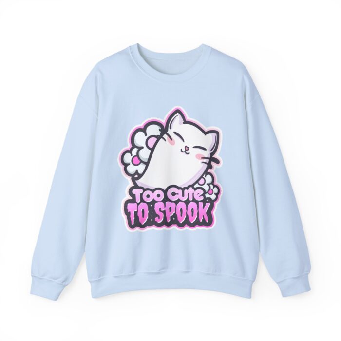 Too Cute To Spook Sweatshirt - Light Blue
