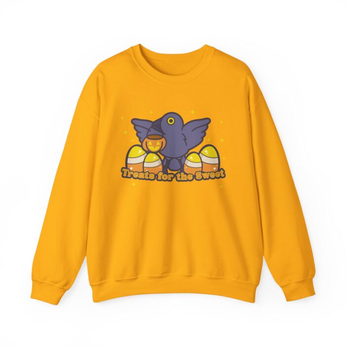 Treats For The Sweet Crow Sweatshirt - Gold